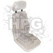 SEAT, REAR (LH OR RH) {W/O ARMREST} *GRAY CLOTH* *XREF AVAIL* 
